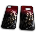 Grim Reaper Coque en caoutchouc TPU Motif crânes, TPU - Caoutchouc, transparent, iPhone 7 Plus/8 Plus