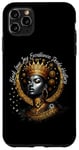 Coque pour iPhone 11 Pro Max Femme noire Love Joy Excellence Pride Black History