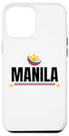 Coque pour iPhone 12 Pro Max Inscription fantaisie Manille City Philippines Philippines Femme Homme