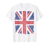 Vintage weathered Union Jack British flag - United Kingdom T-Shirt