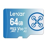 Lexar Fly MicroSDXC UHS-I R160/W60 Mb C10/A2/V30/U3 64 GB