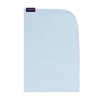 ClevaMama Tencel Tapis de Sommeil d'entraînement aux Toilettes Imperméable Drap de Protection réutilisable et Lavable en Coton pour l'incontinence et Les Accidents 70 x 90 cm Bleu (Sac en Tissu)