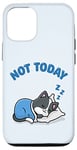 iPhone 12/12 Pro Not Today Cute Kawaii Cat Sleeping Official Sleep Outfit Case