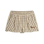 Mini Rodini Gingham Vävda Shorts Beige | Beige | 92/98 cm