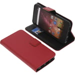 Bag for Archos Core 50p Book-Style Protective Case Phone Case Book Red