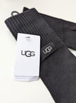 New Genuine UGG Knit Gloves Touch Screen Compatible Black UK Stock