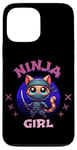 Coque pour iPhone 13 Pro Max Ninja Girl T-Shirt