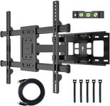 BONTEC TV Wall Bracket for 32-70 inch LED LCD Flat & Curved Screen, Swivel Tilt