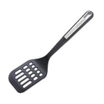 Wiltshire Aspire Slotted Turner, Flipping & Turning Tool, Cooking Spatula, Fish Slice, Heat-Resistant Utensil, Non-Stick, Non-Scratch, Anti-Slip Soft Touch Handle, Grey & Silver, 34.5x8.5x5cm