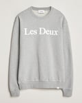 Les Deux Charles Logo Sweatshirt Light Grey Melange