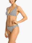 Sea Level Amalfi Regular Cheeky Pant Striped Bikini Bottoms