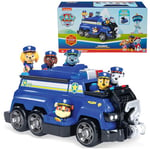 Paw Patrol Team Cruiser, Large Scale Vehicle with Exclusive Chase, Marshall, Skye, Rubble, Rocky & Zuma Action Figures, Toys for Boys & Girls Ages 3+