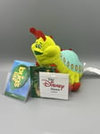 Disney Store Bugs Life Plush Soft Toy Beanie Heimlich  9” New Retired No Sound