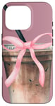 Coque pour iPhone 16 Pro Amateur de café glacé rose esthétique Y2K Coquette