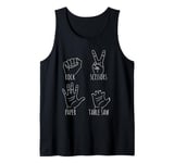 Rock Paper Scissors Table Saw Game Gamers Paper Game Tank Top