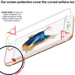 2x FULL SCREEN Curved FIT TPU Screen Protector For Apple iPhone SE 2022 / 8 4.7"