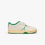 Lacoste Sneakers L001 vintage homme en cuir Taille 42 Blanc/vert