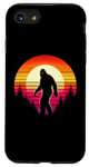 Coque pour iPhone SE (2020) / 7 / 8 Bigfoot Sasquatch Amoureux des années 70 et 80 rétro pour homme et femme