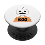 Halloween Jack-O-Lantern pour garçon « Boo » PopSockets PopGrip Interchangeable