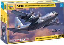 C-130 H Hercules American Heavy Transport Avion 1:72 Plastique Model Kit Zvezda