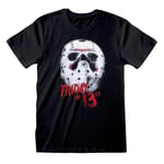 Friday The 13th Unisex Adult White Mask T-Shirt - XXL