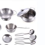 16PCS Pots And Pans Kitchen Toy Pretend Play Cooking Toys For Kids Kitchen Set