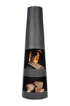 La Hacienda - Circo - Steel Chiminea - Patio Heater - Log Burner - Easy to Assemble - Black,