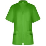 MISEMIYA - Work Clothes Lady Short Sleeves Medical Uniforms Scrub Top - Ref.712 - X-Small, Apple Green