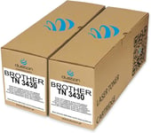 2X TN3430, TN-3430 Noir Toner Compatible avec Brother DCP-L5500 L6600 HL-L5000 L5100 L5200 L6250 L6300 L6400 MFC-L5700 L5750 L6800 L6900.[G1894]