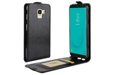 Wisetony Coque et étui téléphone mobile Etui intégré en cuir avec plusieurs poches pour samsung galaxy j7 2017 - noir