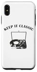 iPhone XS Max Keep it Classic – Vintage Record Player Vinyl Graphic Retro Case