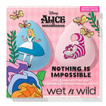 Wet n Wild Alice au Pays des Merveilles 'Nothing Is Impossible', 2 Éponges de Maquillage pour une Couverture Parfaite et une Application Facile, Matériau Hydrophile pour Réduire l'Absorption de Maquillage