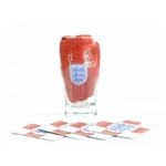 England Official Mini Bar Set (Set Of 1 Pint Glass, 4 Beer Mats & 1 Bar Towel)