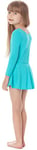 Merry Style Robe Danse Ballet Gymnastique Manche Longue Jupe Vêtement Tenue Sport Fille MS10-138 (Turquoise, 104)