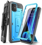 SUPCASE Unicorn Beetle Pro Full-Body Rugged Holster Case for 6.1-Inch iPhone 11 (2019 Release), Blue