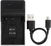 D-Li90 USB Chargeur pour Pentax 645D, 645Z, K-01, K-3, K-5, K-5 II, K-5 IIs, K-7 Caméra et Plus