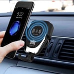 Gadget Store Wireless Car Charger Easy Touch Qi Fast Wireless Car Charge Mount Kit Adjustable Gravity Air Vent Phone Holder Compatible for iPhone Samsung HTC Sony Nokia