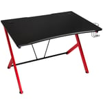 Bureau Gamer Nitro Concepts D12 Gaming Desk Noir/Rouge