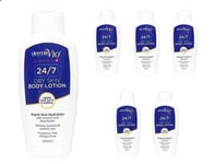 Derma V10 Dry Skin Body Lotion Almond Oil & Shea Butter 200ml x 6
