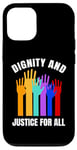 iPhone 12/12 Pro Dignity And Justice For All Human Rights Raised Hands Case