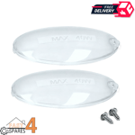 2x Cooker Hood Extractor Fan Bulb Lamp Light Oval Lens Covers For AEG John Lewis