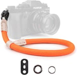 Dragonne Appareil Photo,Dragonne de Poignet pour Appareil Photo Sangle Poignet Appareil Photo pour Sony A6000 A6400 A6700 A7IV Canon eos Nikon Fujifilm-Orange