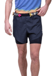 Ronhill 2-In-1 Sports Shorts, All Black