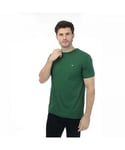 Gant Mens Emb Archive Shield Tshirt in Green Cotton - Size Large