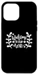 Coque pour iPhone 15 Plus Bienvenue dans notre nid familial Love Home Sweet Home pendaison de crémaillère