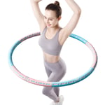 Dmtrab pour Hoola Hoop pour Adultes Professionnels Soft Fitness Hoola Hoop 6 Section Détachable Gratuit FRAGE Gratuit FRAGE Massage Mise à Niveau de 94 cm de diamètre Perte de Poids Rapide en Graisse