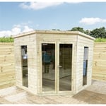 6 x 6 Corner Pressure Treated Pent Summerhouse