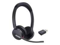 Yealink Wh64 Hybrid Dual Teams Headset Trådlös Huvudband Kontor/callcenter Micro-usb Bluetooth Svart Micro-usb Svart