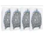 ZWMYF Lot de 4 sacs de Rangement sous Vide Suspendre pour vêtements,Transparents et réutilisables Housse sous vide pour vetement,pour costumes,costumes, robes, manteaux ou vestes(4, 105x70 cm)