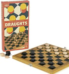 Professor Puzzle Classic Wooden Draughts Game - English Draughts Wooden Board